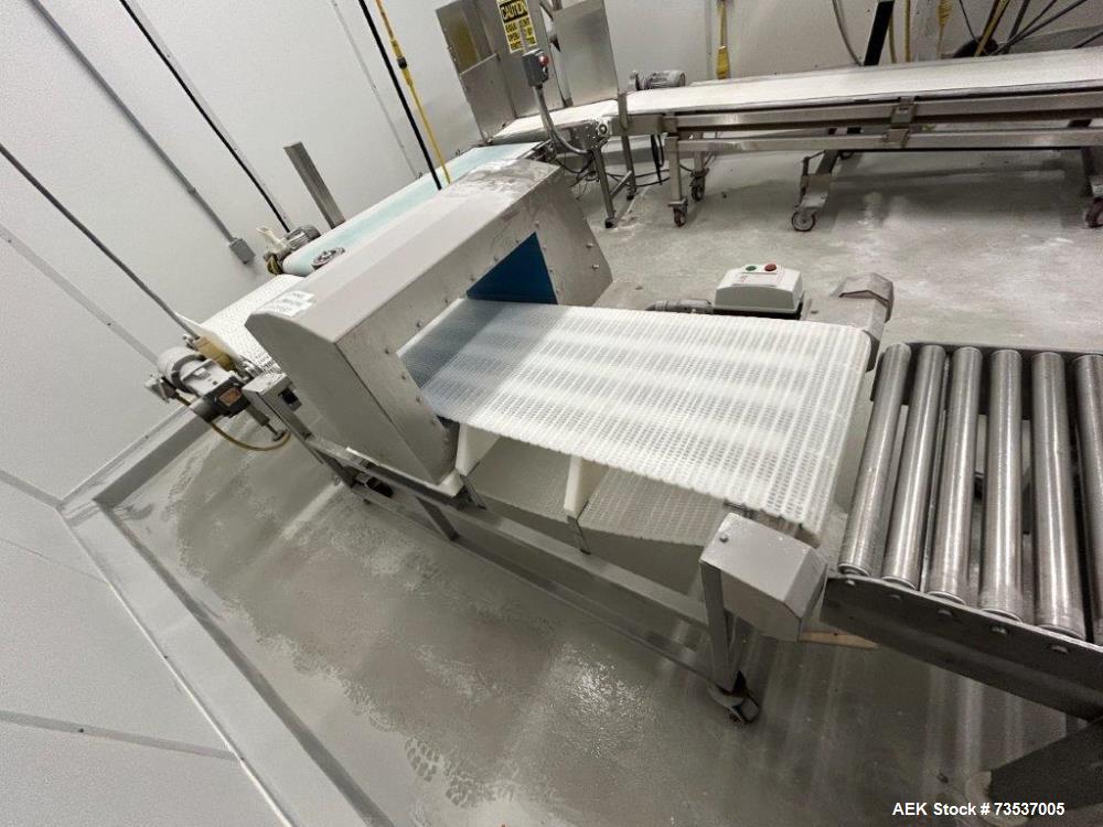 Used Loma IQ3550MM x 250MM Conveyor Mounted Metal Detector.