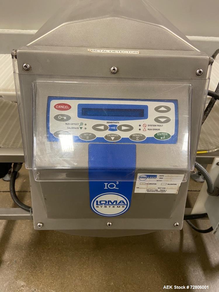 Used Loma IQ3 Metal Detector and Food Grade Conveyor