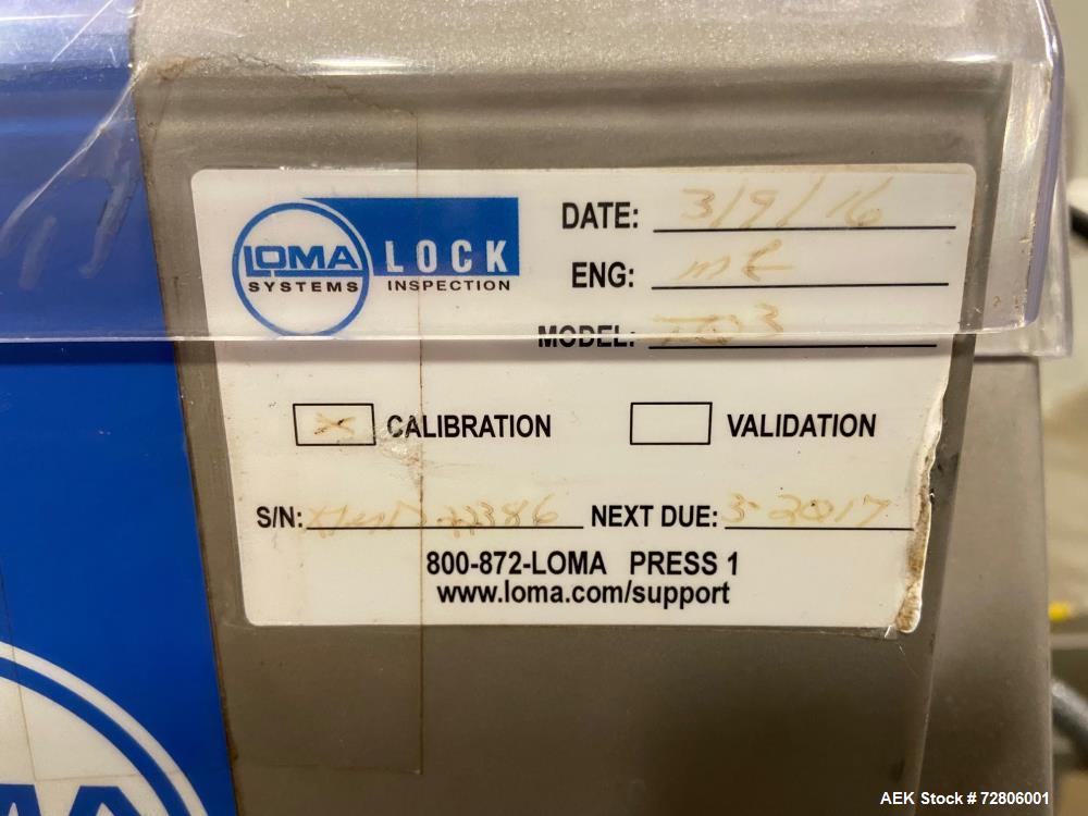 Used Loma IQ3 Metal Detector and Food Grade Conveyor