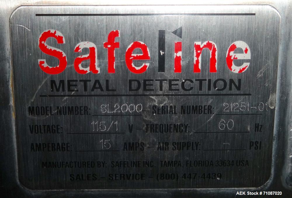 Used Mettler-Toledo (Safeline) Model SL 2000 Metal Detector