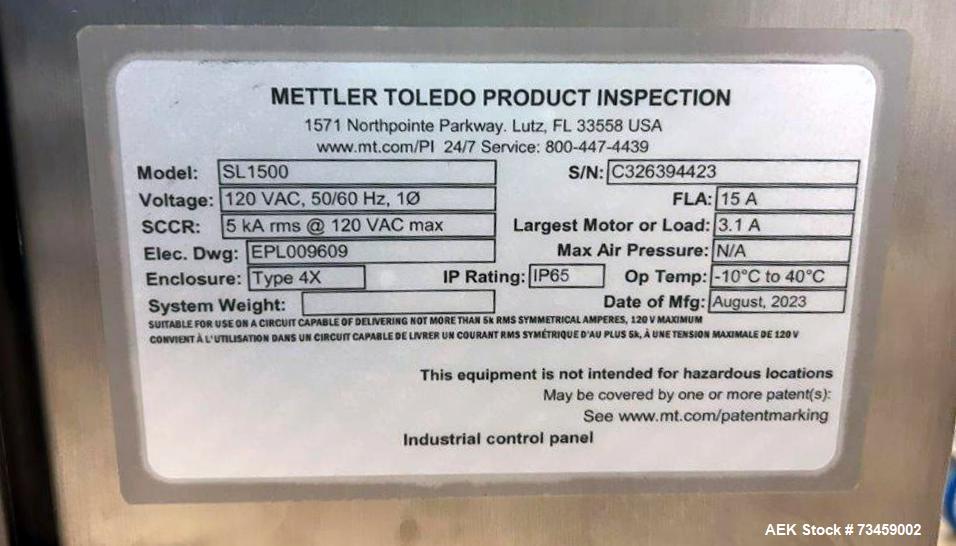 2023 Mettler Toledo M31R Inline Metal Detector – Compact Stainless Conveyor System