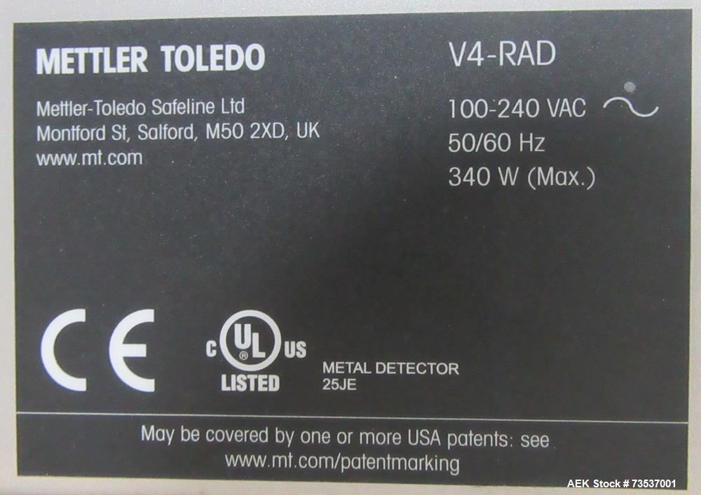 Used Mettler Toledo SL2000 Safeline Metal Detector with 21.5” x 10.5” Aperture