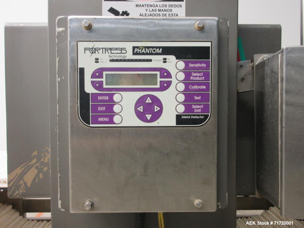 Used Fortress Phantom Conveyor-Mounted Metal Detector