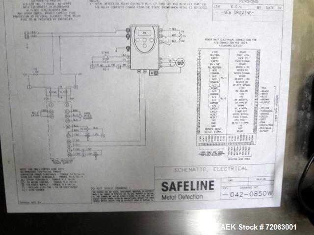 Used- Safe-Line Metal Detector.