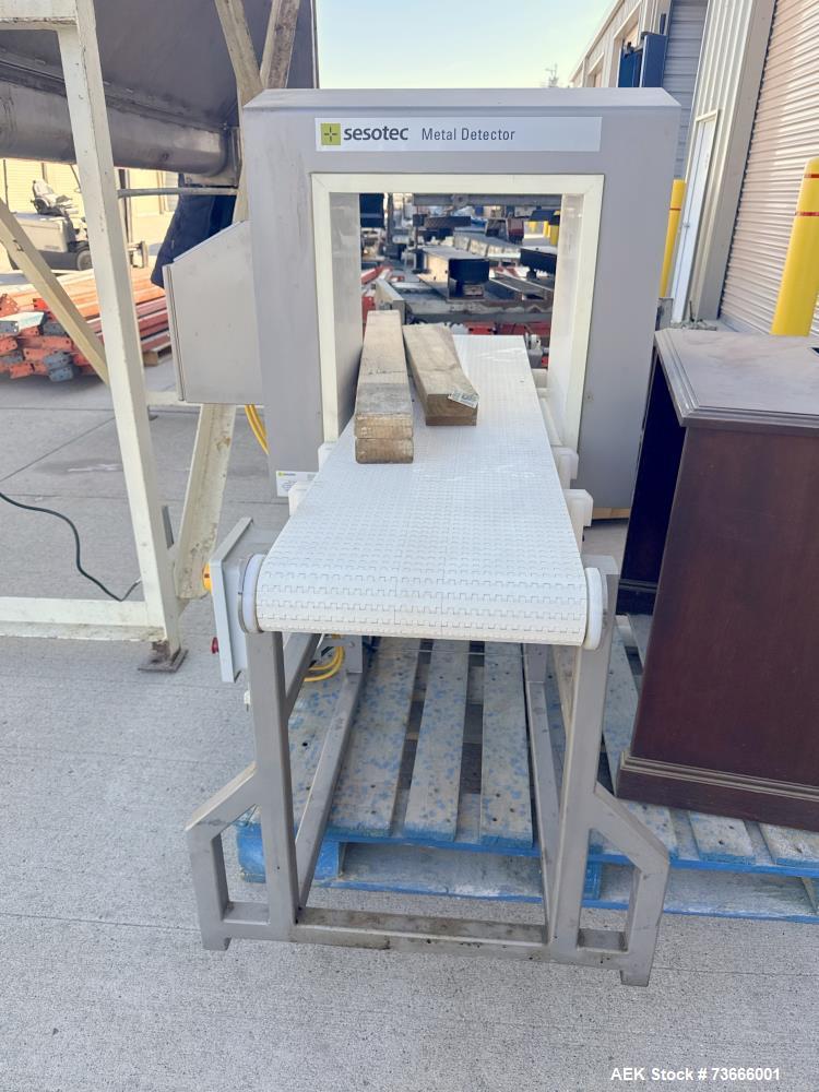Used Sesotec GLS Metal Detector Conveyor System | Industrial Food & Product Inspection System