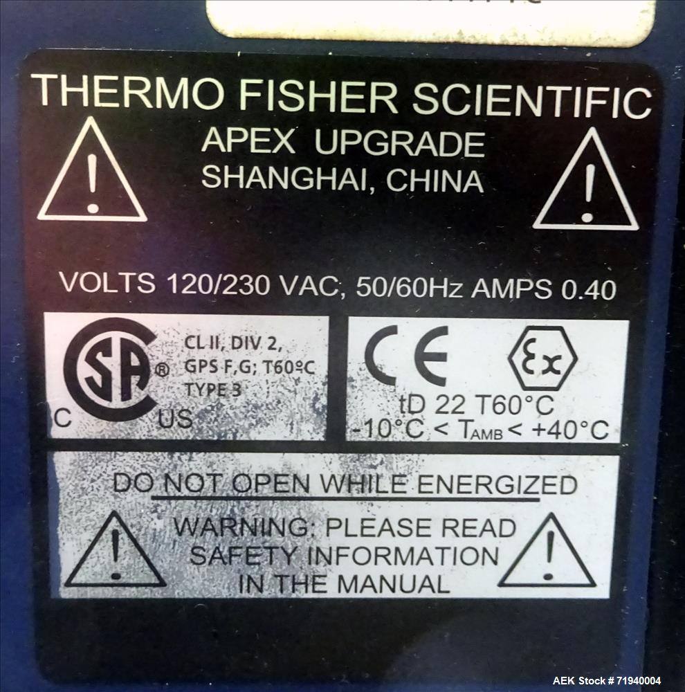 Used Thermo Scientific APEX Upgrade Metal Detector.