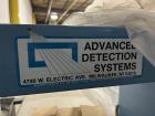 Used Advanced Detection System Series 9100 Large Aperture Metal Detector. Machine was designed to sense particles between 0.250