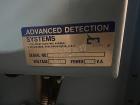 Used Advanced Detection System Series 9100 Large Aperture Metal Detector. Machine was designed to sense particles between 0.250