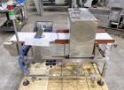Used Shanghai Develop Machinery Co Model JS400-250 Metal Detector. 0.2kW. Air operated reject arm. 1/60/220 Volt, 2 Amp. Serial# 2970-02. Built 2021.