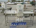 Used Safeline Metal Detector, Model STD18X19-P-300-MD. Aperture size 18