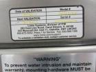 Used Safeline Powerphase Metal Detector. Aperture measures 3-1/2