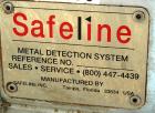 Used Safeline Metal Detector. Aperture size 5