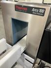 Used Thermo Scientific Conveyor Mounted Metal Detector, Model Apex 100. 304 Stainless Steel. Aperture size: 5 3/4 