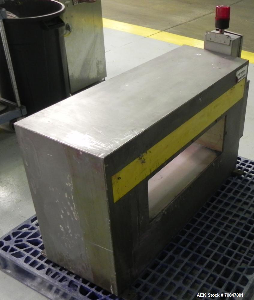 Used Fortress Technology Model Phantom Metal Detector. Has stainless steel Body Only. Aperture size approximate 24” wide x 8” tall x 14” deep.