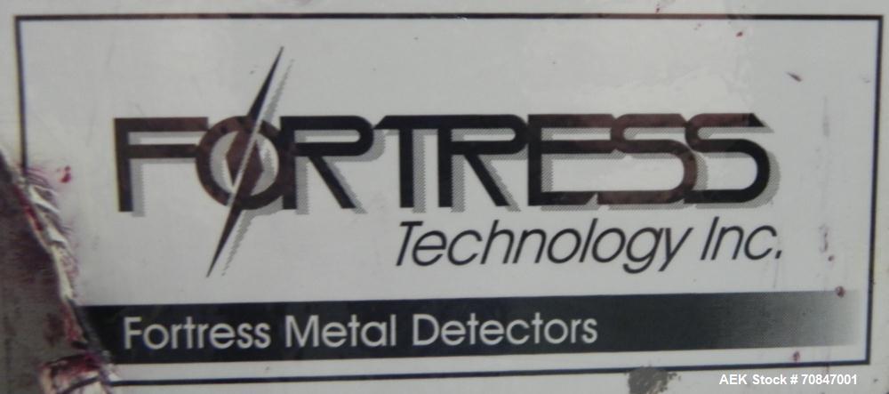 Used Fortress Technology Model Phantom Metal Detector. Has stainless steel Body Only. Aperture size approximate 24” wide x 8” tall x 14” deep.
