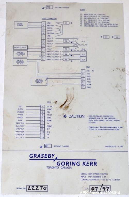 Used Goring Kerr Metal Detector, Model DSP 2S