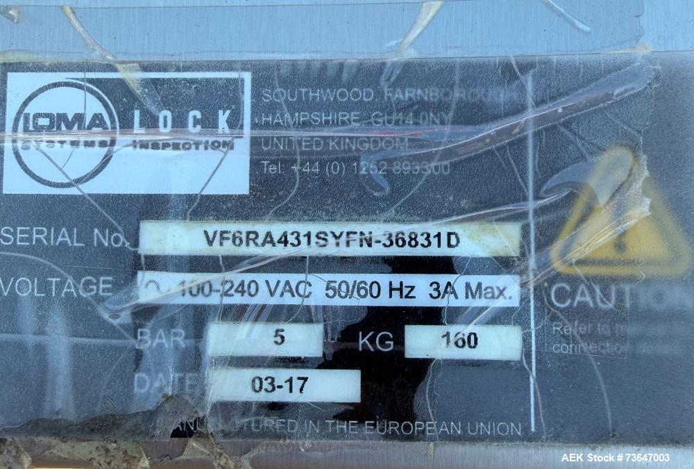 Buy Used Lock Metal Detector VFC/RM-431S/FN – Gravity Feed Inspection Unit