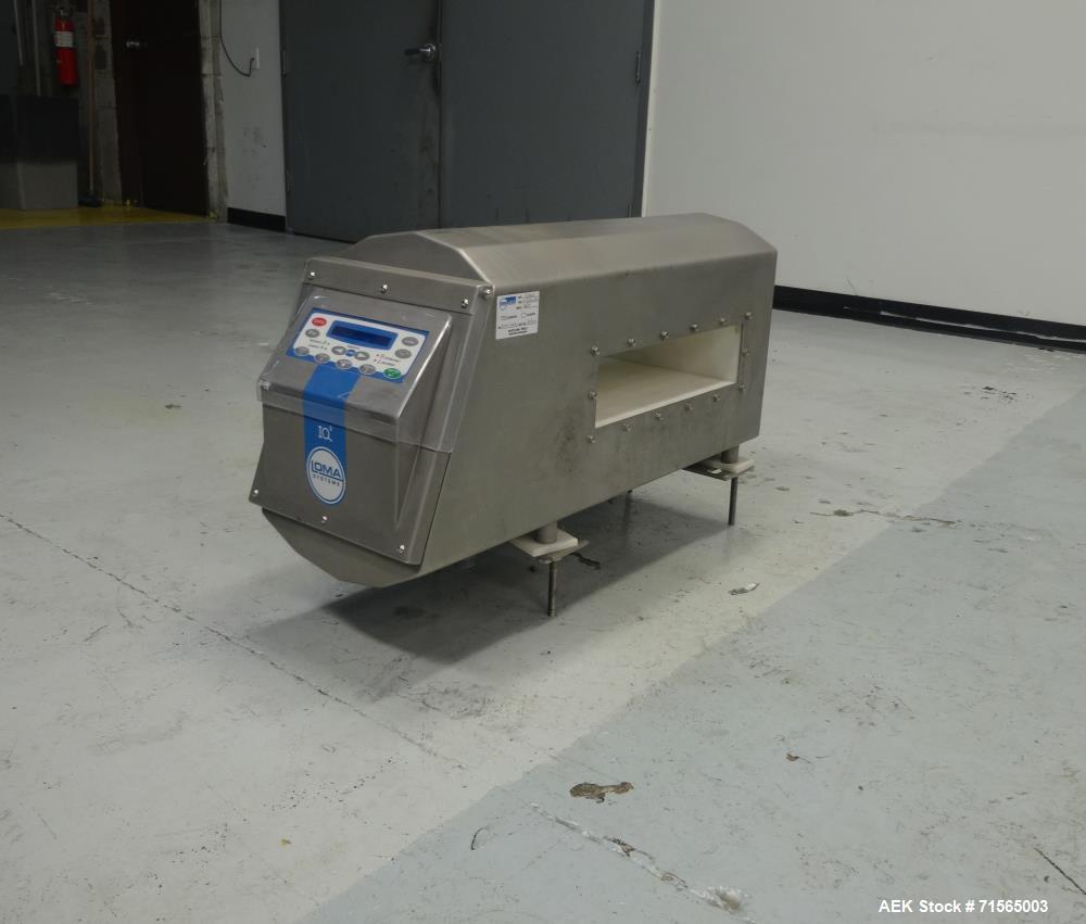 Used Loma Systems IQ3 S/S Metal Detector Head Only. S/N KIMH19282C with Aprox. 15-1/2" W x 3-3/4" H Product Opening and Digital Read-Out