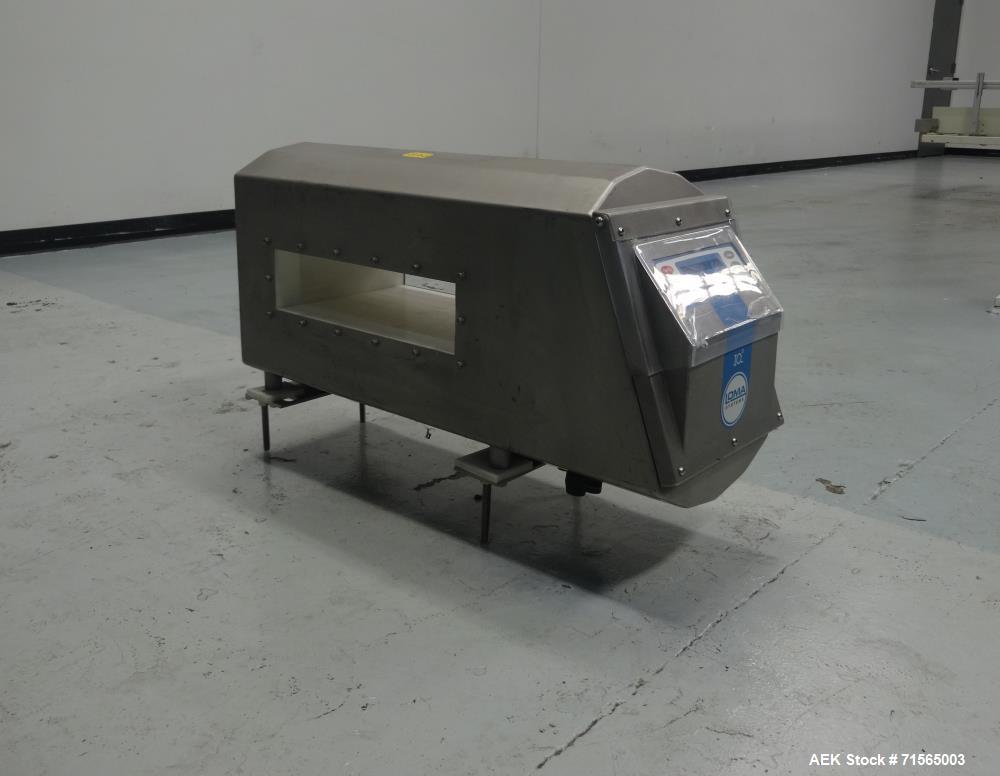 Used Loma Systems IQ3 S/S Metal Detector Head Only. S/N KIMH19282C with Aprox. 15-1/2" W x 3-3/4" H Product Opening and Digital Read-Out
