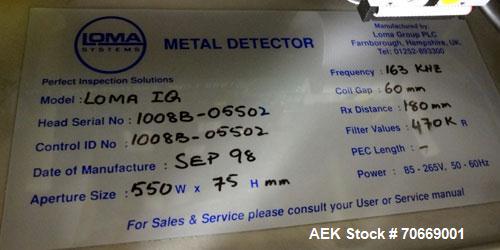 Used Loma IQ Metal Detector Head Only
