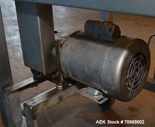 Used Safeline Powerphase Metal Detector Conveyorized Metal Detector, 13 3/4 in W x 13 1/2 in H Aperture, 68 in L x 12 in W x 40 in H Plastic Mesh Belt Conveyor, Buzzer and Conveyor Stop Style Reject,...