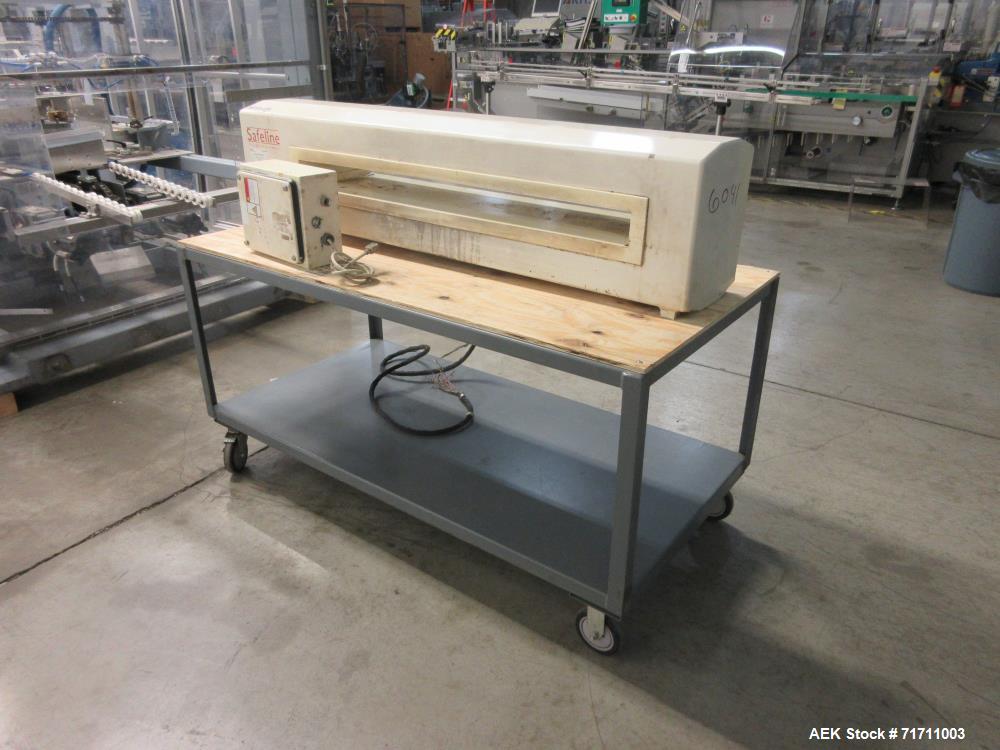 Used- Safeline Model VE-PW-100/300 Conveyor Mounted Metal Detector