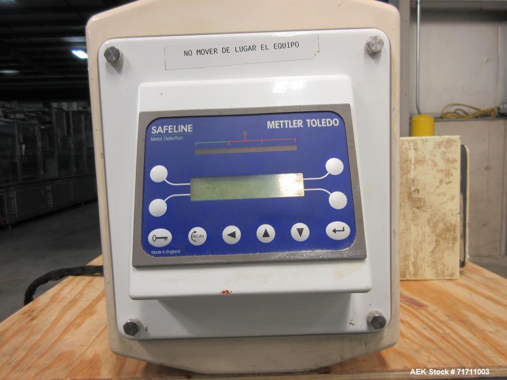 Used Safeline Model VE-PW-100/300 Conveyor Mounted Metal Detector
