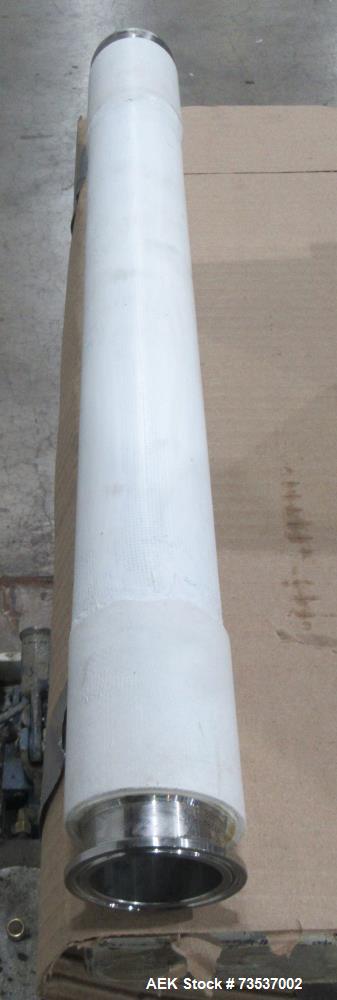 Used Fortress Stealth Pipeline Metal Detector. Approximate aperture size 4" diameter x 10-1/2" long. Through pipe is 2" diameter. Serial# Q-54003-21889.