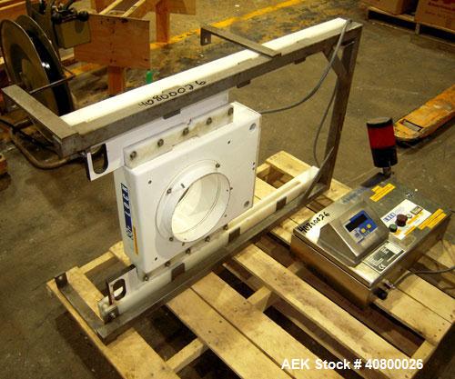Used Lock Inspection Systems V5 Waferthin Met 30+ Metal Detector, Model Met30-200/+/IP54/286KHZ. Aperture size approximately 8 5/8" diameter x 4" deep. Includes a control panel. Built 2002.