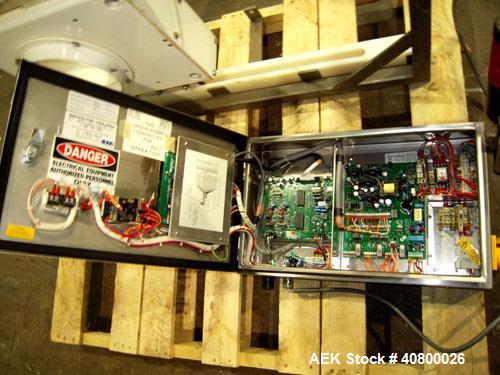 Used Lock Inspection Systems V5 Waferthin Met 30+ Metal Detector, Model Met30-200/+/IP54/286KHZ. Aperture size approximately 8 5/8" diameter x 4" deep. Includes a control panel. Built 2002.