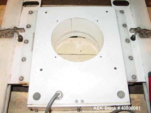 Used Lock Inspection Systems V5 Waferthin Met 30+ Metal Detector, Model Met30-200/+/IP54/286KHZ. Aperture size approximately 8 5/8" diameter x 4" deep. Includes a control panel. Built 2002.