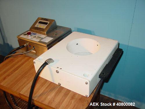 Used Lock Inspection Systems V5 Waferthin Met 30+ Metal Detector, Model Met30-200/+/IP54/286KHZ. Aperture size approximately 8 5/8" diameter x 4" deep. Includes a control panel. Built 2002.
