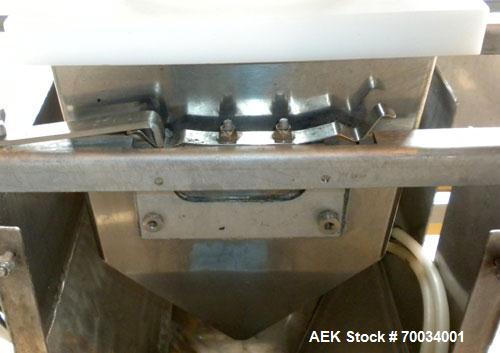 Used Yamato Lock Inspection Systems Fall Thru Metal Detector, Model Metalchek 10. Approximate 8" diameter x 4" deep chamber. Detects metals up to .75 mm (.029’’) ferrous, non-ferrous and stainless st...
