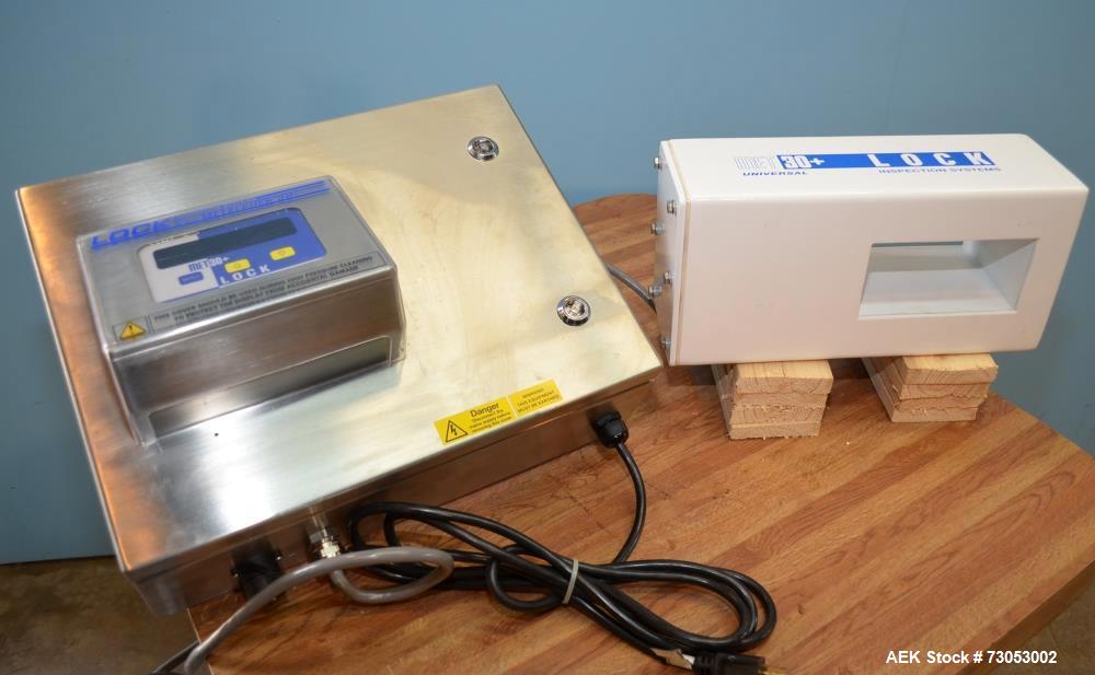 Used Lock Metal Detectors MET30Plus  6 in W x 3 in H Aperture Metal Detector. Digital Controls with S/S Cabinet. Head and Controls Only. No Conveyor or Reject Mechanism. 110/240 V (wired 110 V) 1 Ph,...
