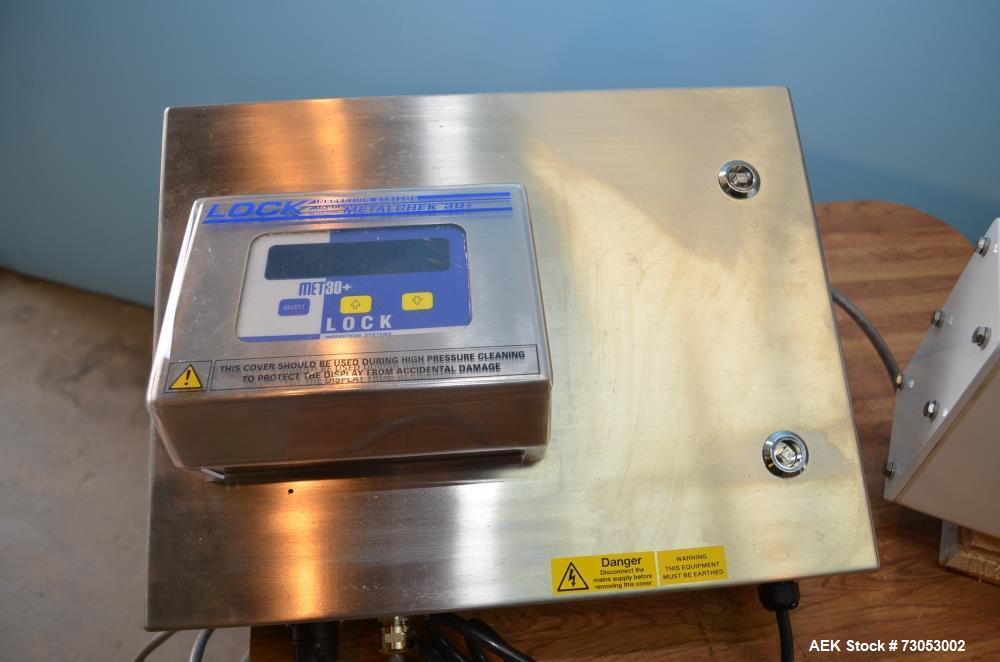 Used Lock Metal Detectors MET30Plus  6 in W x 3 in H Aperture Metal Detector. Digital Controls with S/S Cabinet. Head and Controls Only. No Conveyor or Reject Mechanism. 110/240 V (wired 110 V) 1 Ph,...