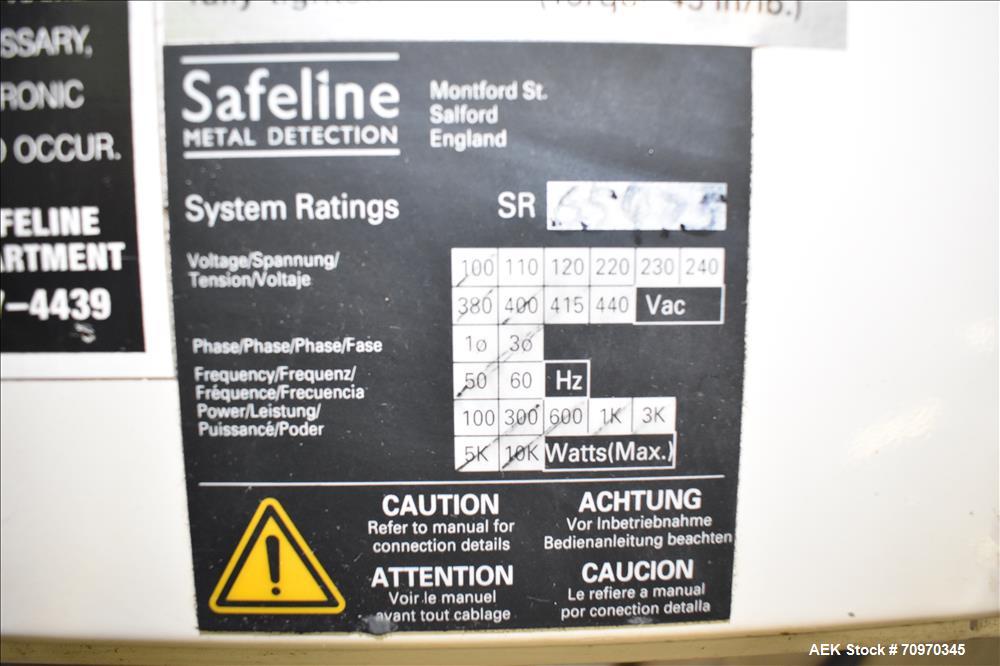 Used Safeline Metal Detector 5.75" pipeline with diverting gate discharge
