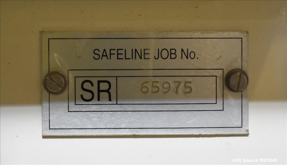 Used- Safeline Metal Detector 5.75" pipeline with diverting gate discharge