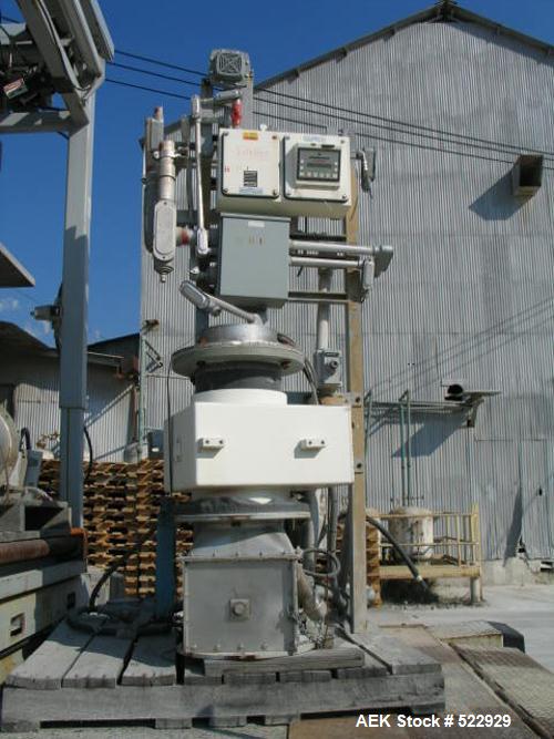 USED: 6" Safeline gravity feed metal detector, model GF150. 6"throughput pipe internal diameter. 300 khz standard control module.Sealed to IP65 (Nema 4) standard. Microprocessor controlled. Touchpane...
