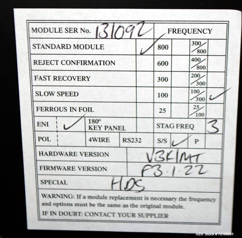 Used- Safeline HDS Pipeline Metal Detector