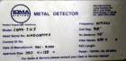 Used Loma Pipeline Metal Detector, Model IQ2, Stainless Steel. Approximate 3