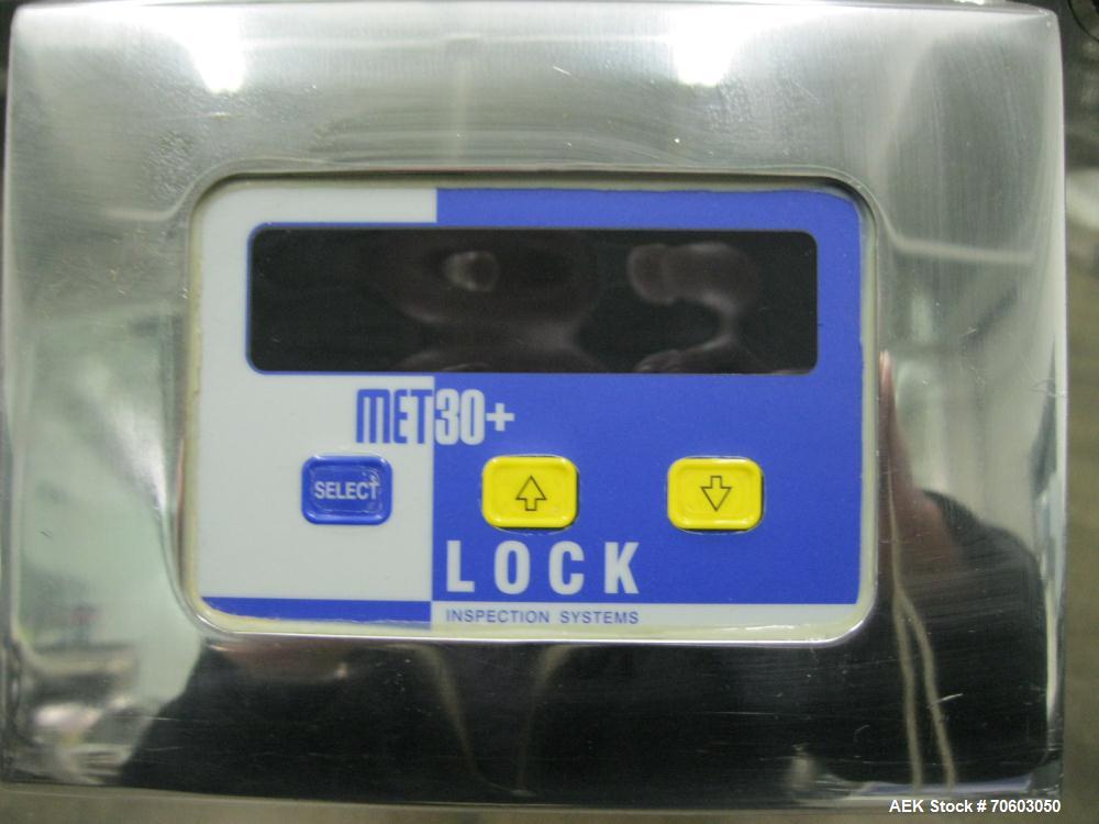 Used- Lock Metal Detector, Model MET 30+, 3.75" x 1.5" opening with reject, serial #3263/2, part #3263, new 2000.