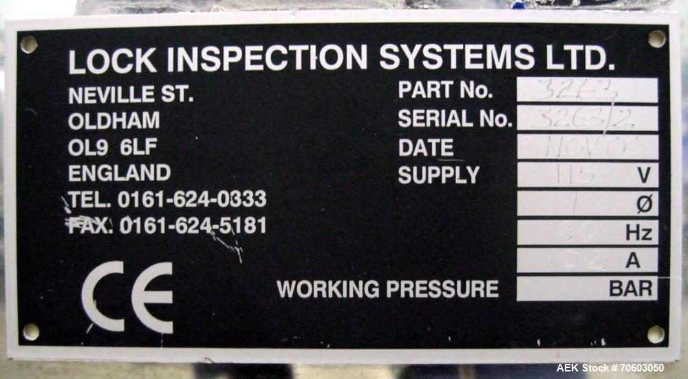 Used Lock Metal Detector, Model MET 30+, 3.75" x 1.5" opening with reject, serial #3263/2, part #3263, new 2000.