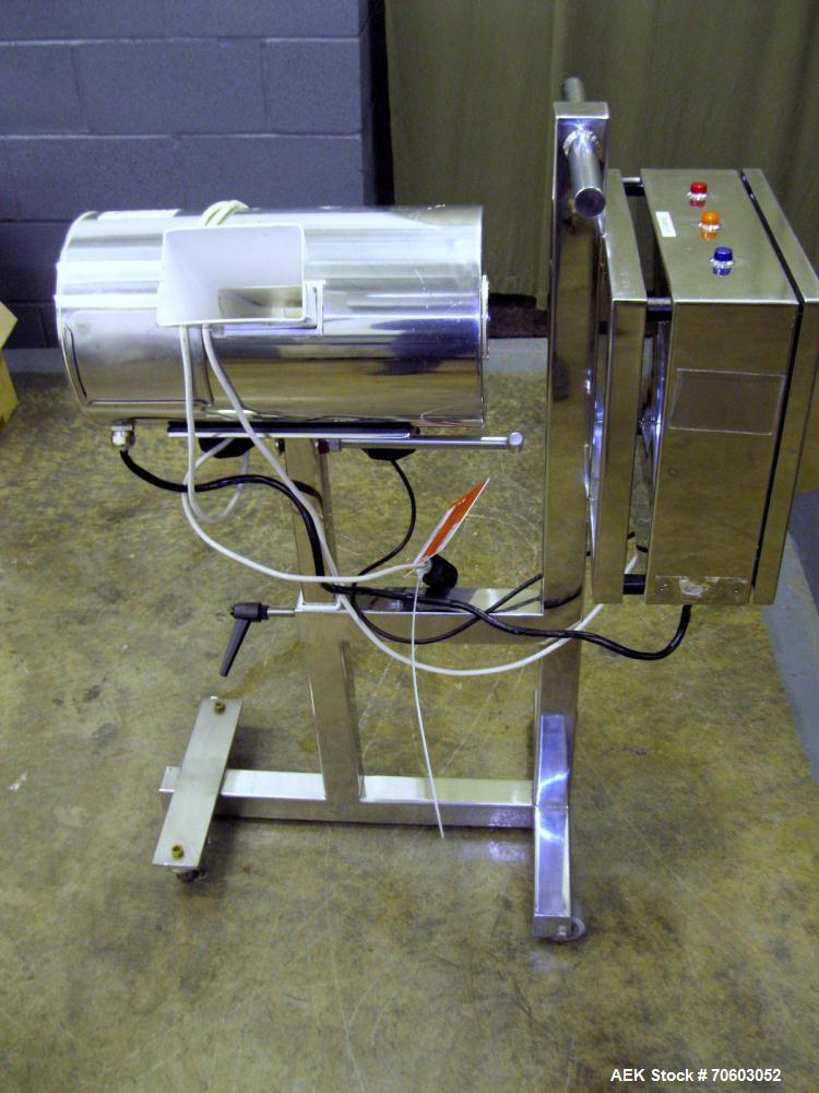 Used Lock Metal Detector, 3.75" x 1.5" opening with reject, 110 volt 60 hz, serial #PH29-RJ143, SO #23183-1.