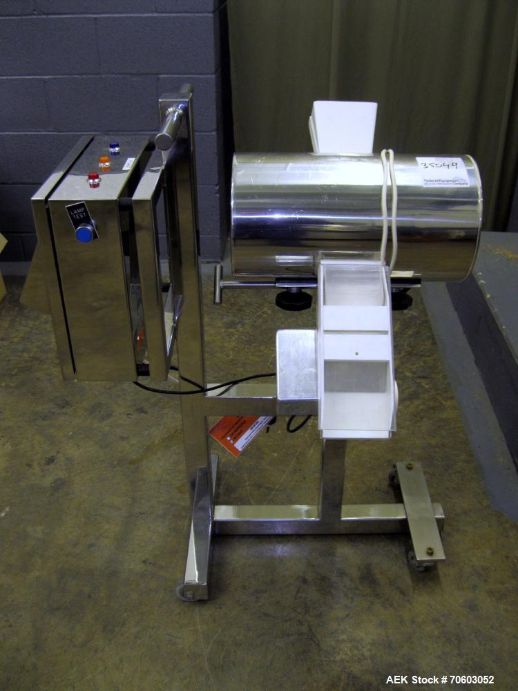 Used Lock Metal Detector, 3.75" x 1.5" opening with reject, 110 volt 60 hz, serial #PH29-RJ143, SO #23183-1.
