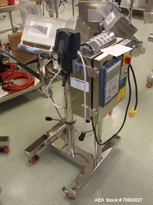 Used CEIA Metal Detector, Type THS/PH21. 4" Wide x 1.5" tall opening, 115 volt, serial# 20300225031.
