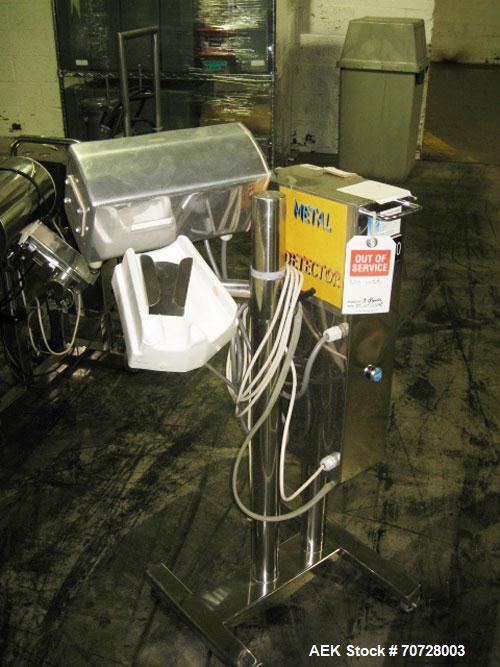 Used Safeline Metal Detector, model 063, with reject, 3" x 1" opening, 110 V, serial # 15865