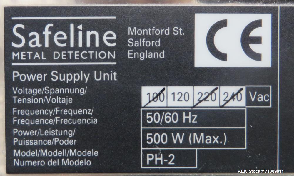 Used Safeline Capsule Metal Detector.