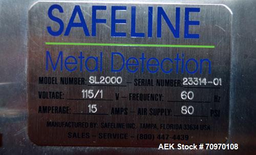 Used Safeline SL2000 Metal Detector