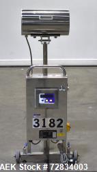Used- Lock Inspection Systems LTD Metal Detector, Model MET 30+. Aperature approximately 3.75" wide x 1" tall opening. Mount...