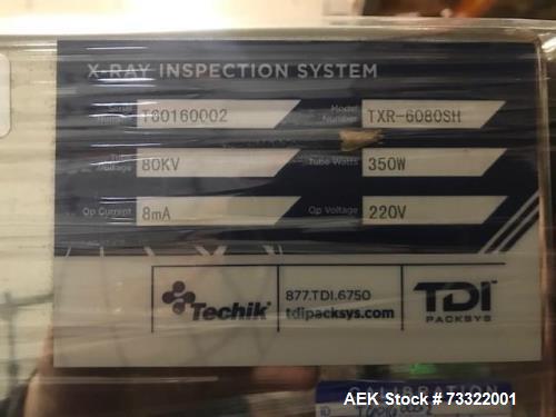 Used Techik TXR-6080SH X-Ray Inspection System – Pass-Through, 600mm Width